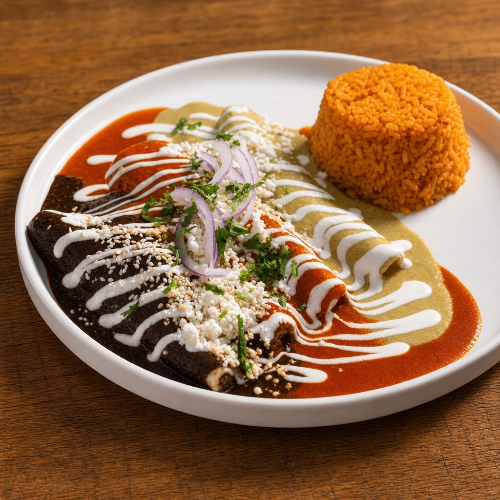 Our Traditional Enchiladas.