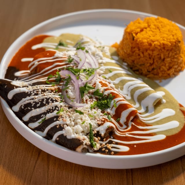 Our Traditional Enchiladas.